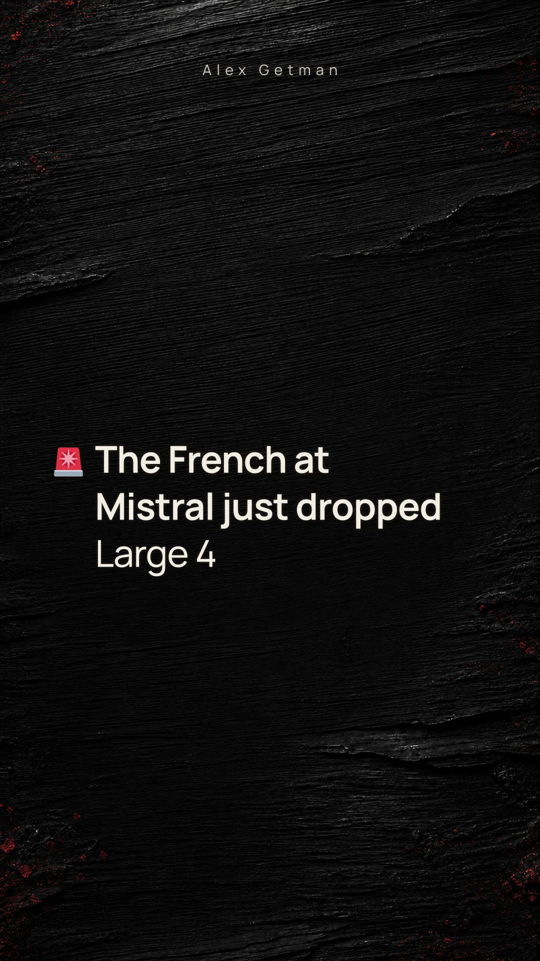 🚨 The French at Mistral just dropped Large 4