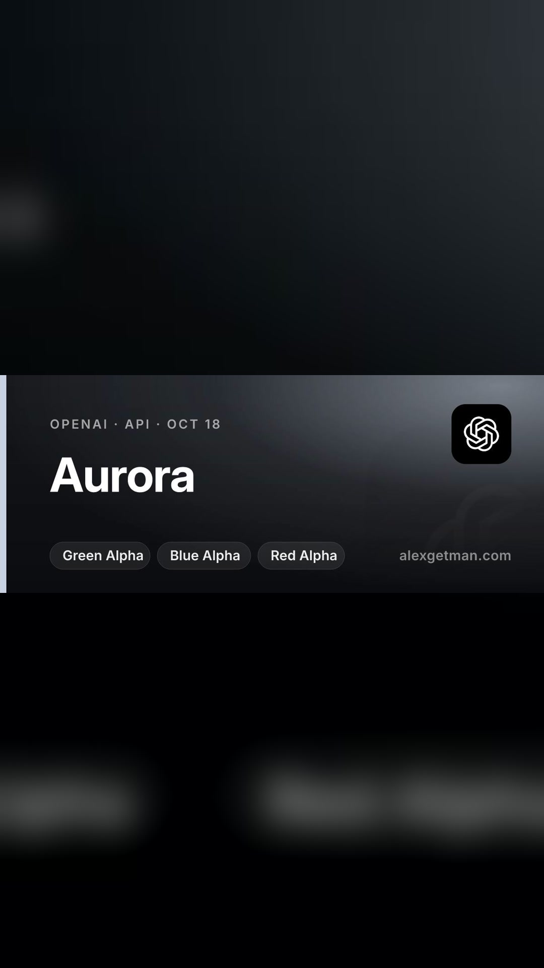 OpenAI API has revealed three new models: