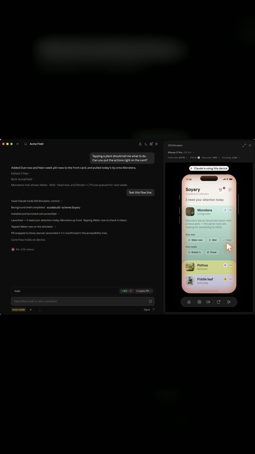 ⚡️ Claude Code can now test iOS apps